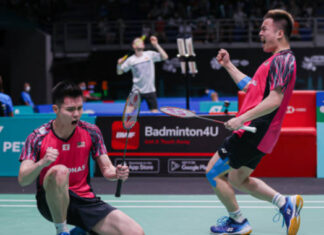 Aaron Chia/Soh Wooi Yik advanced to the Malaysia Masters semi-finals. (photo: Shi Tang/Getty Images)