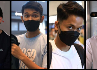 Kevin Sanjaya Sukamuljo, Fajar Alfian, Anthony Sinisuka Ginting, Jonatan Christie arrive in Tokyo on Thursday evening. (photo: PBSI)