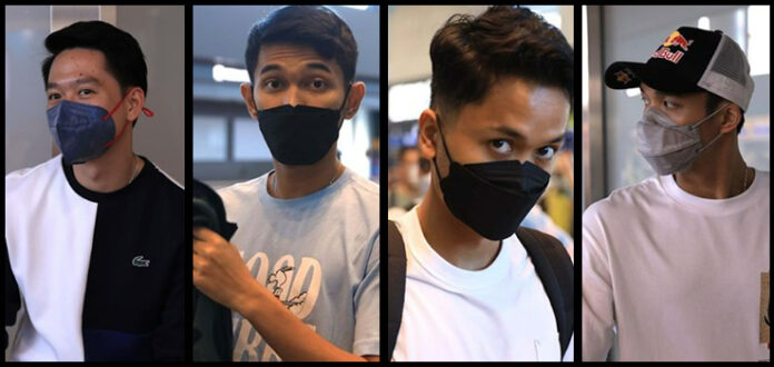 Kevin Sanjaya Sukamuljo, Fajar Alfian, Anthony Sinisuka Ginting, Jonatan Christie arrive in Tokyo on Thursday evening. (photo: PBSI)
