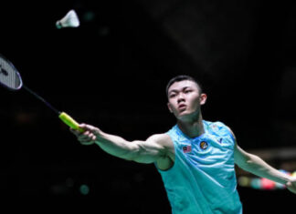 Lee Zii Jia advances to the 2022 World Championships third round. (photo: Shi Tang/Getty Images)