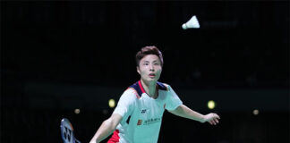 Shi Yuqi is slowly getting back into his best form. (photo: Xinhua)