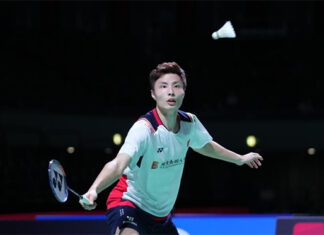 Shi Yuqi is slowly getting back into his best form. (photo: Xinhua)