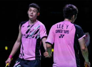 Wang Chi-Lin (L)/Lee Yang will not be playing together for a while. (photo: Shi Tang/Getty Images)