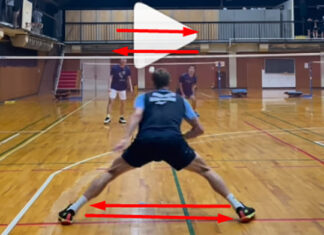 Viktor Axelsen's feet are as wide as Marcus Fernaldi Gideon/Kevin Sukamuljo's positions. (photo: Viktor Axelsen's Instagram)