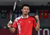 Congratulations to Chen Long on his wonderful badminton career and his retirement. (photo: AFP)
