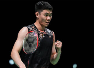 Lee Zii Jia enters the 2022 Denmark Open quarter-finals. (photo: Shi Tang/Getty Images)
