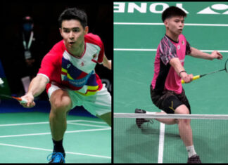 Cheam June Wei faces Leong Jun Hao in the Indonesia Masters final. (photo: Shi Tang/Getty Images)