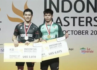 Leong Jun Hao wins the 2022 Indonesia Masters title. (photo: Leong Jun Hao's IG)