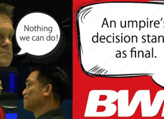Absolutely speechless about the ass-covering statement from BWF. (photo: BWF and Internet)