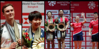 Viktor Axelsen, Akane Yamaguchi, Chen Qingchen/Jia Yifan, Huang Yaqiong/Zheng Siwei are winners of both 2022 World Championships and the 2022 BWF World Tour Finals. (photo: Shi Tang/Getty Images)
