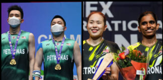 Aaron Chia/Soh Wooi Yik, and Pearly Tan/Thinaah Muralitharan getting ready for BWF World Tour Finals in Bangkok. (photo: Getty Images)