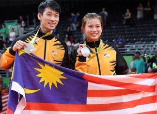 Goh Liu Ying (R) and Chan Peng Soon are the most successful mixed doubles pair in Malaysian badminton. (photo: AFP)
