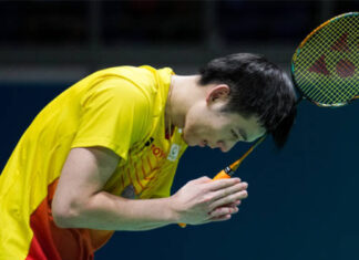 Kunlavut Vitidsarn is hoping to meet Lee Chong Wei at the 2023 Malaysia Open awards ceremony. (photo: Shi Tang/Getty Images)