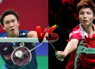 Kento Momota is set to play Shi Yuqi in the first round of the 2023 Indonesia Masters on Wednesday. (photo: AFP)