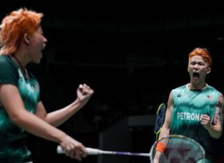 Chen Tang Jie/Toh Ee Wei enter the 2023 Orleans Masters semi-finals. (photo: Shi Tang/Getty Images)