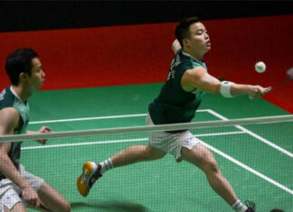 Aaron Chia/Soh Wooi Yik to launch their 2023 BAC campaign against Leo Rolly Carnando/Daniel Marthin of Indonesia. (photo: AFP)