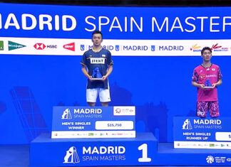 Kenta Nishimoto and Kanta Tsuneyama pose for a picture during the Madrid Spain Masters awards ceremony. (photo: YouTube)