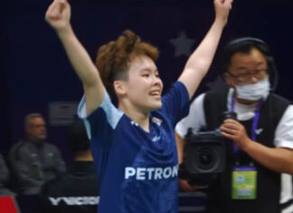 Goh Jin Wei beats PV Sindhu at the 2023 Sudirman Cup second Group C tie between Malaysia and India.