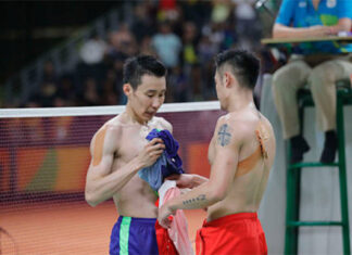 Hope Lee Chong Wei and Lin Dan can be reunited again at the Induction Ceremony on May 26, 2023, in KLCC, Kuala Lumpur. (photo: AFP)
