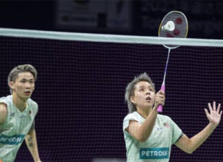 Chen Tang Jie/Toh Ee Wei upset Feng Yan Zhe/Huang Dong Ping in the 2023 Thailand Open first round. (photo: Xinhua)