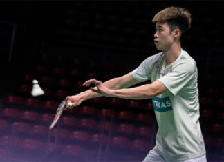 Ng Tze Yong enters the 2023 Thailand Open quarter-finals. (photo: SOPA)