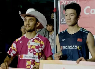 Lakshya Sen wins the 2023 Canada Open title. (photo: YouTube)