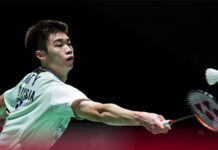 Ng Tze Yong makes the 2023 Japan Open second round. (photo: Shi Tang/Getty Images)