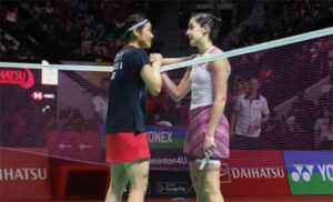 Carolina Marin to face An Se Young in the 2023 World Championships final. (photo: YouTube)