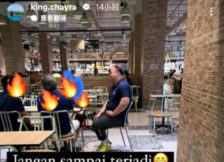 Herry IP was seen having dinner with Zhang Jun, the president of the Chinese Badminton Association. (photo: Mohammad Ahsan's IG)