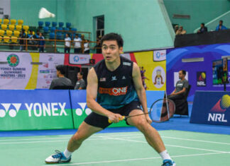 Cheam June Wei enters the 2024 Thailand Masters second round. (photo: SOPA)