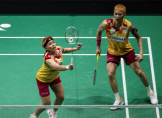 Chen Tang Jie/Toh Ee Wei make the semi-finals of 2024 Thailand Masters. (photo: AFP)