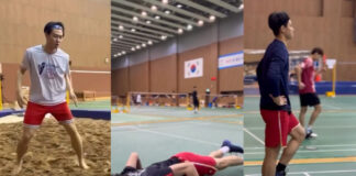 Lee Zii Jia engages in training sessions in Korea over the Chinese New Year celebration. (Photo: teamlzj)