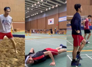 Lee Zii Jia engages in training sessions in Korea over the Chinese New Year celebration. (Photo: teamlzj)