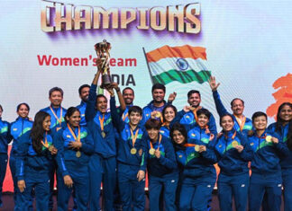 Congratulations to India's women's team of winning the 2024 BATC. (photo: Xinhua)