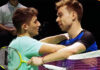 Christo Popov (L) greets Rasmus Gemke after the 2024 German Open men's singles final. (photo: BWF)