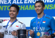 Jonatan Christie wins the 2024 All-England title. (Photo: Shi Tang/Getty Images)