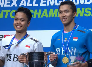 Jonatan Christie wins the 2024 All-England title. (Photo: Shi Tang/Getty Images)