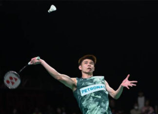 Leong Jun Hao makes it to the Spain Masters quarterfinals. (photo: Shi Tang/Getty Images)