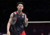 Lee Zii Jia advances to the 2024 Badminton Asia Championships quarterfinals. (Photo: Fred Lee/Getty Images)