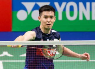 Cheam June Wei scores Malaysia's second point against Algeria. (Photo: Shi Tang/Getty Images)