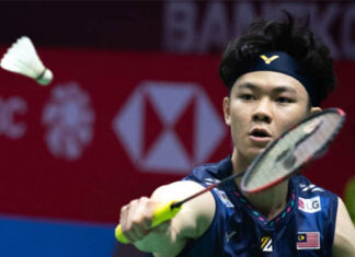 Lee Zii Jia is one match away from winning the 2024 Thailand Open. (Photo: Shi Tang/Getty Images)