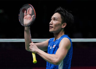 Could Thursday's Thomas Cup Finals match against Malaysia mark Kento Momota's farewell performance? (Photo: Shi Tang/Getty Images)