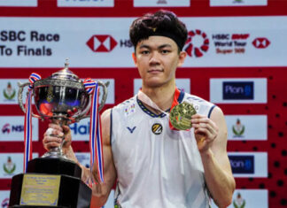 Lee Zii Jia claims the 2024 Thailand Open title. (Photo: Nurphoto)