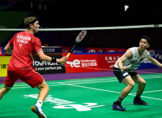 Lee Zii Jia (R) to meet Viktor Axelsen in the 2024 Malaysia Masters final. (Photo: Xinhua)