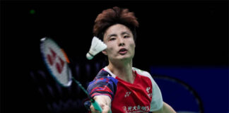 Shi Yuqi is spearheading China's challenge in the 2024 Thomas Cup final against Indonesia. (Photo: Shi Tang/Getty Images)