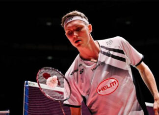 Viktor Axelsen dominates the quarterfinal match against Leong Jun Hao. (Photo: Xinhua)