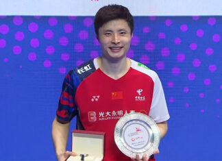 Congratulations to Shi Yuqi on winning the 2024 Singapore Open title. (Photo: BWF)