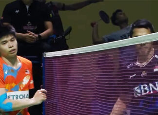 Leong Jun Hao produces another strong performance by beating Jonatan Christie in the 2024 Indonesia Open. (Photo: BWF)