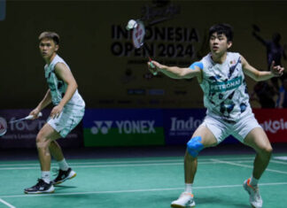 Man Wei Chong/Tee Kai Wun make the Indonesia Open semifinals. (Photo: Shi Tang/Getty Images)
