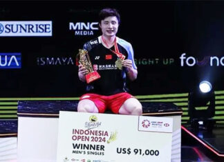 Shi Yuqi will be the new World No. 1 next week. (Photo: BWF)